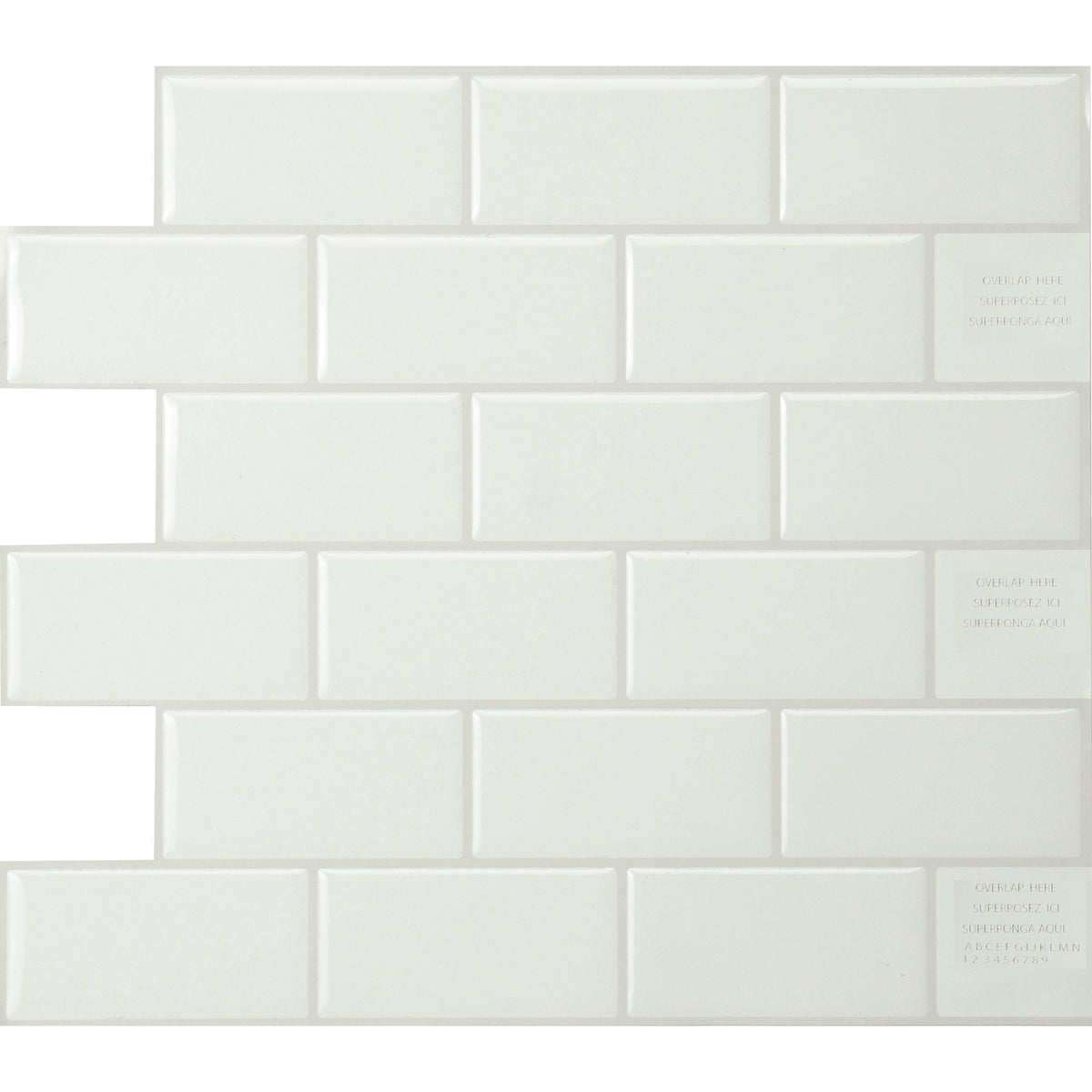 Subway white peel and stick backsplash tile smart tiles for kitchen, bathroom, vr and fireplace