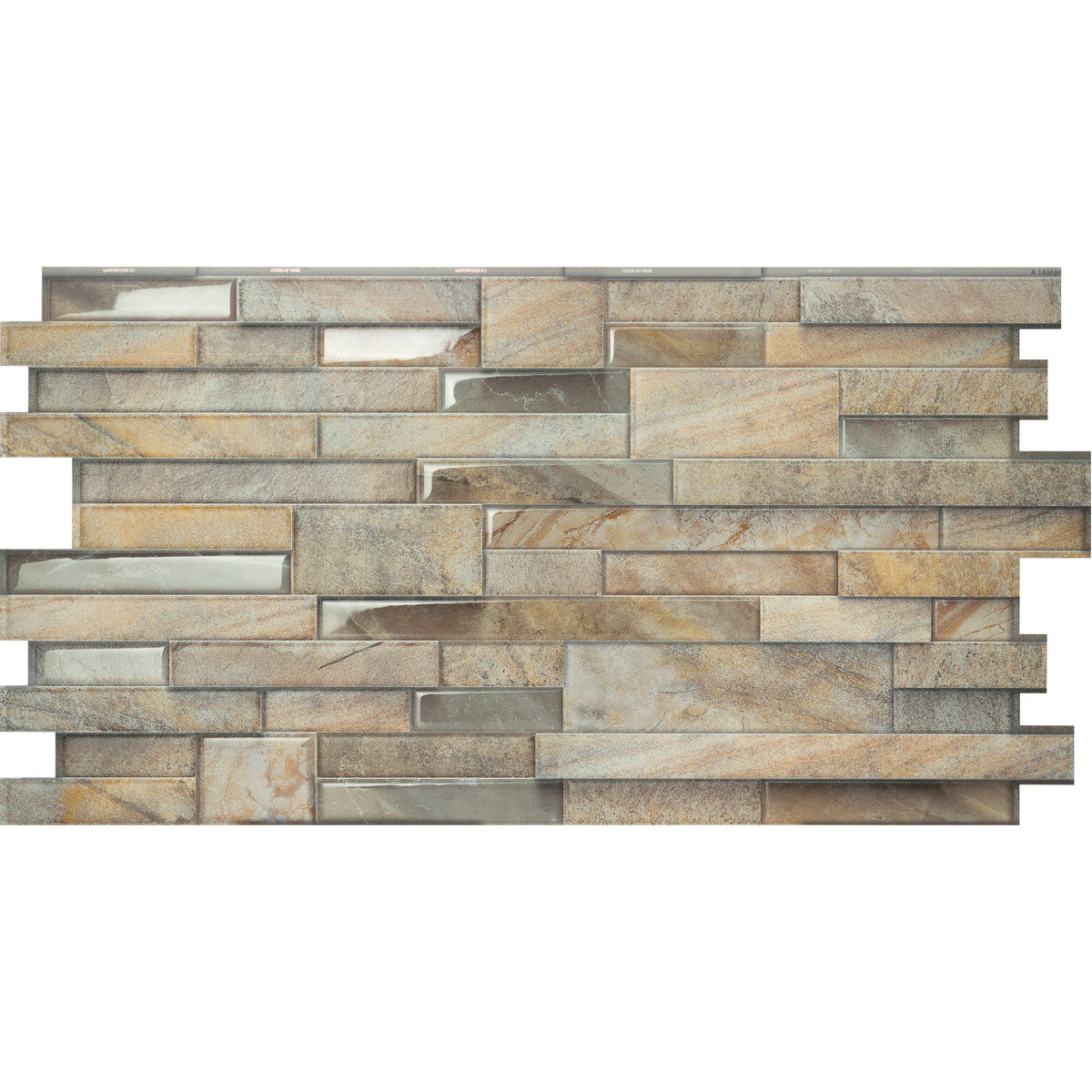 PIETRA Beige peel and stick backsplash tile smart tiles for kitchen, bathroom, vr and fireplace