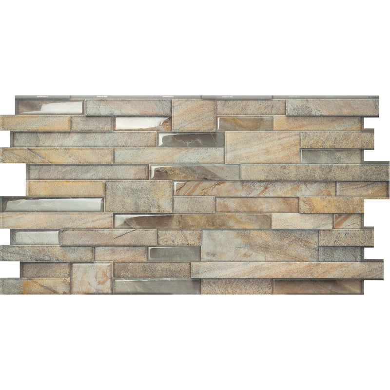 PIETRA Beige peel and stick backsplash tile smart tiles for kitchen, bathroom, vr and fireplace