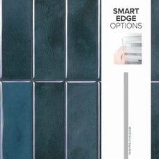 smart edge peel and stick backsplash tiles MOROCCO Blue Smart Tiles