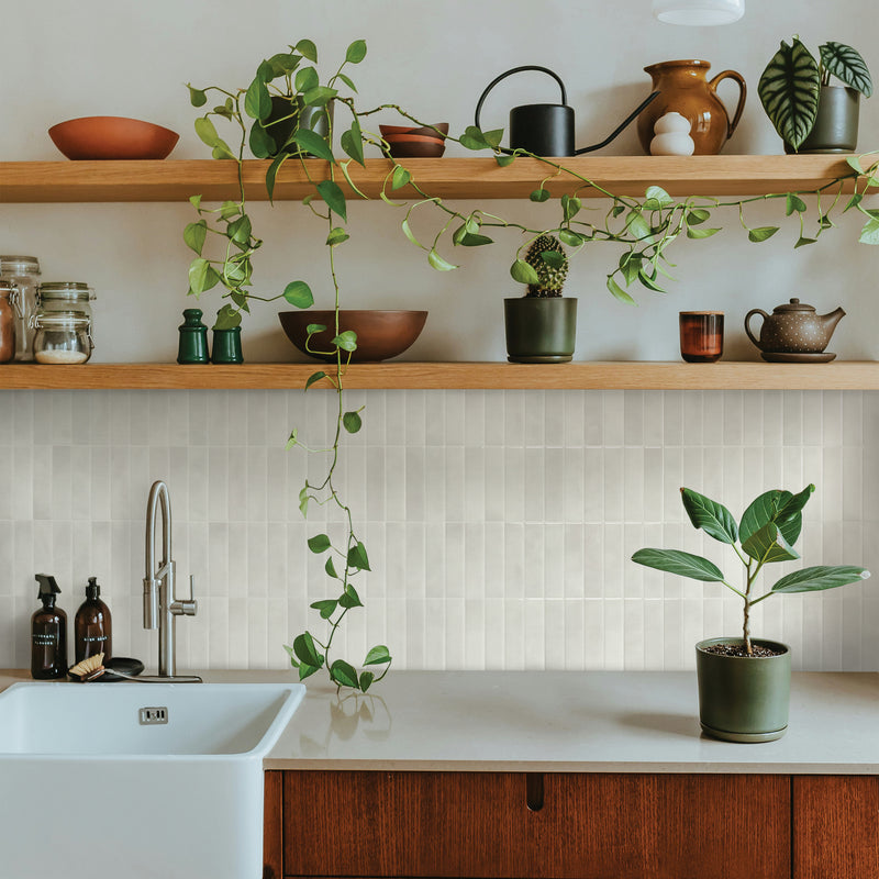 MOROCCO White Grey peel and stick backsplash tile smart tiles for kitchen, bathroom, vr and fireplace
