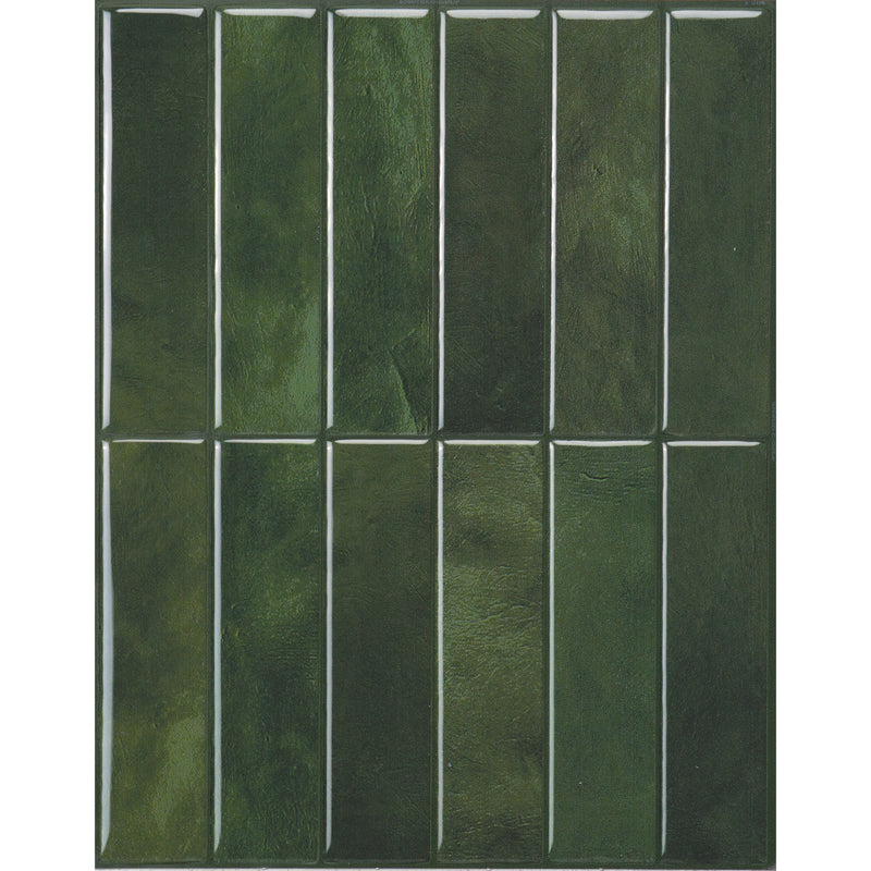 MOROCCO Green peel and stick backsplash tile smart tiles for kitchen, bathroom, vr and fireplace