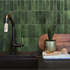 kitchen, bathroom peel and stick backsplash tiles MOROCCO Green Smart Tiles