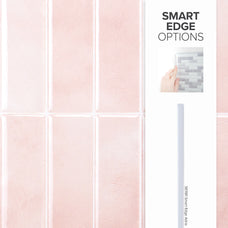 smart edge peel and stick backsplash tiles MOROCCO Pink Smart Tiles