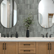 kitchen, bathroom peel and stick backsplash tiles MOROCCO Grey Smart Tiles