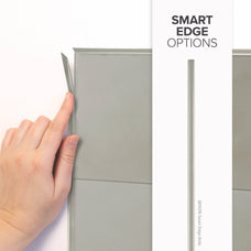 Smart Edge peel and stick backsplash tile Zellige beige Smart Tiles