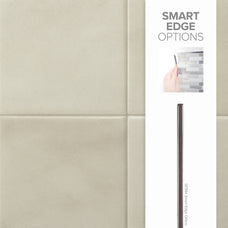 Smart Edge peel and stick backsplash tile Zellige beige Smart Tiles