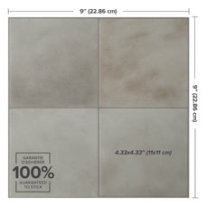 Dimensions peel and stick backsplash tile Zellige blue-gray Smart Tiles