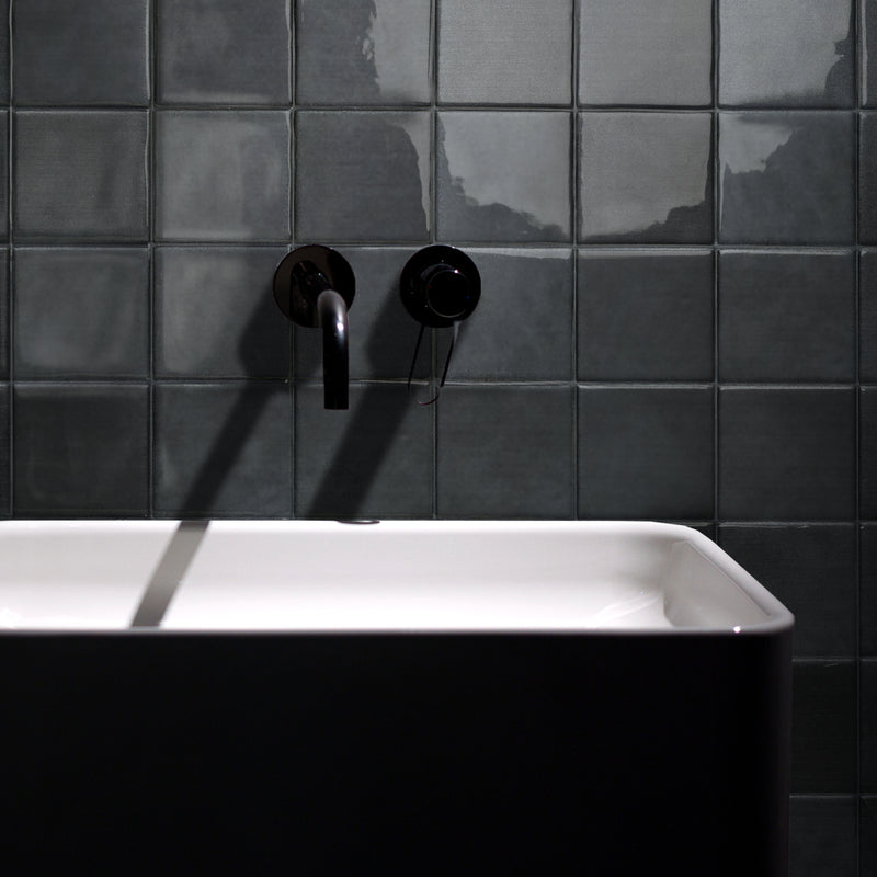 Zellige black peel and stick backsplash tile smart tiles for kitchen, bathroom, vr and fireplace