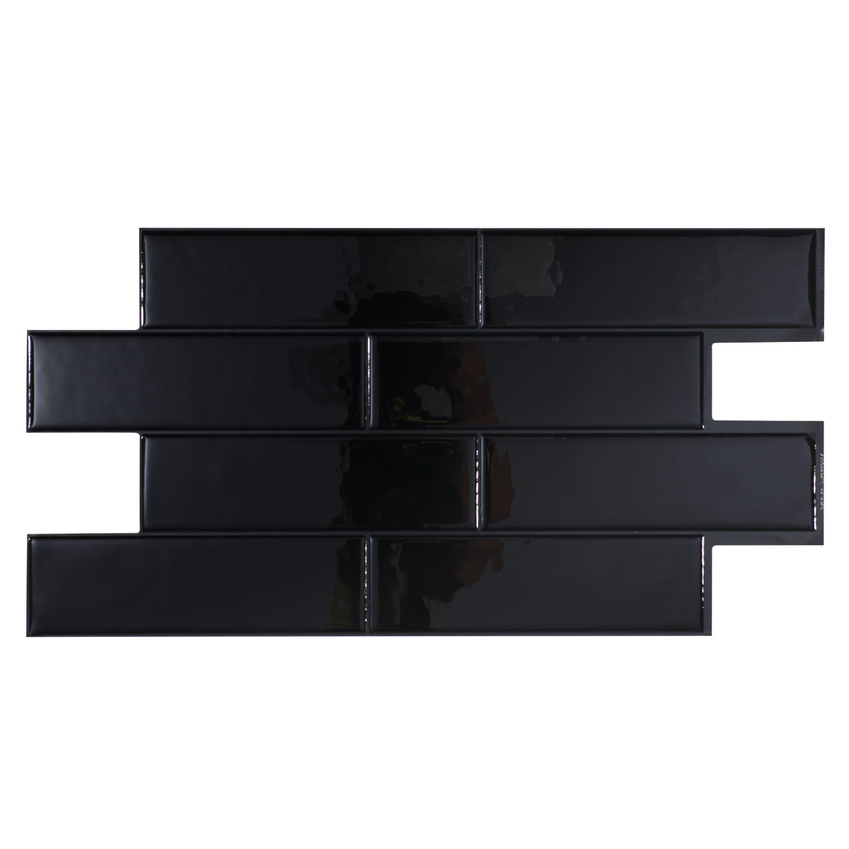 XL Oslo Black peel and stick backsplash tile smart tiles for kitchen, bathroom, vr and fireplace