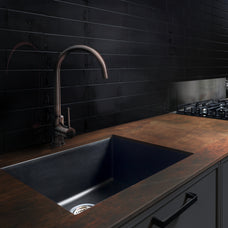 kitchen, bathroom peel and stick backsplash tiles XL Oslo Black Smart Tiles