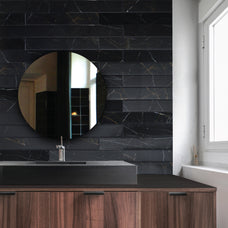 kitchen, bathroom peel and stick backsplash tiles NORWAY Black Smart Tiles