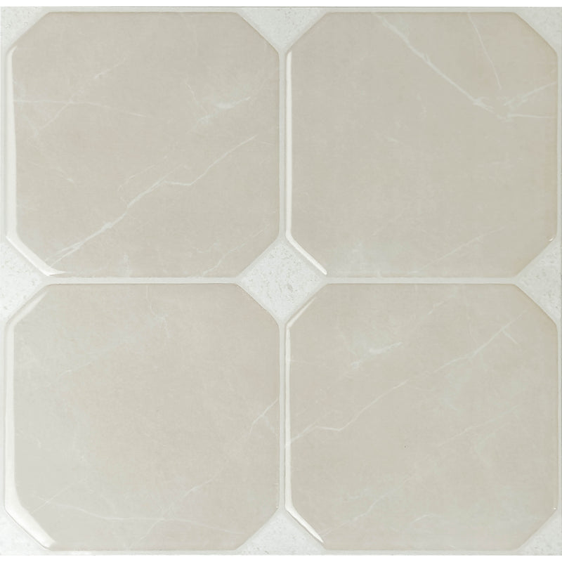 Betera beige white peel and stick backsplash tile smart tiles for kitchen, bathroom, vr and fireplace