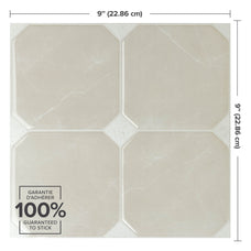 Dimensions peel and stick backsplash tiles Betera beige white Smart Tiles
