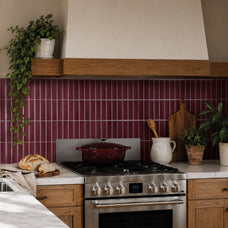 kitchen, bathroom peel and stick backsplash tiles MOROCCO Red Smart Tiles
