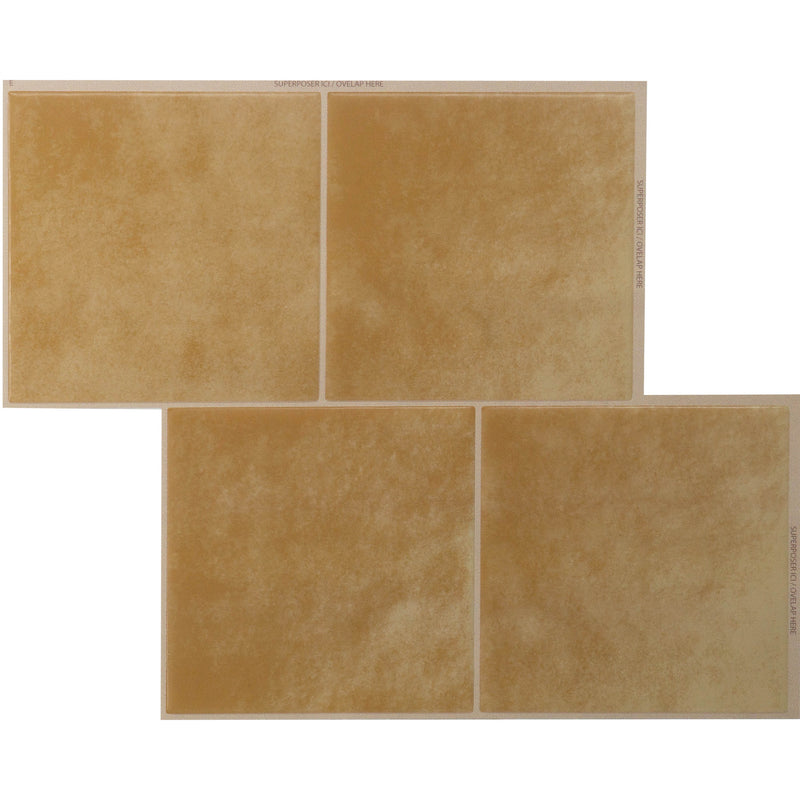 Square brown peel and stick backsplash tile smart tiles for kitchen, bathroom, vr and fireplace