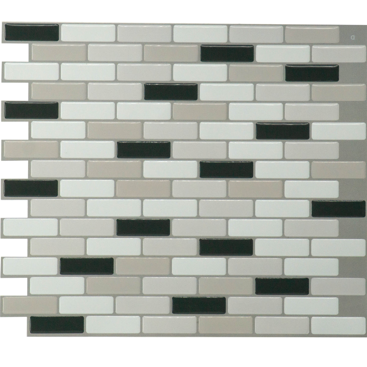 MURANO Black, Grey, White peel and stick backsplash tile smart tiles for kitchen, bathroom, vr and fireplace