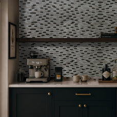 Kitchen peel and stick backsplash tiles MURANO Black, Grey, White Smart Tiles