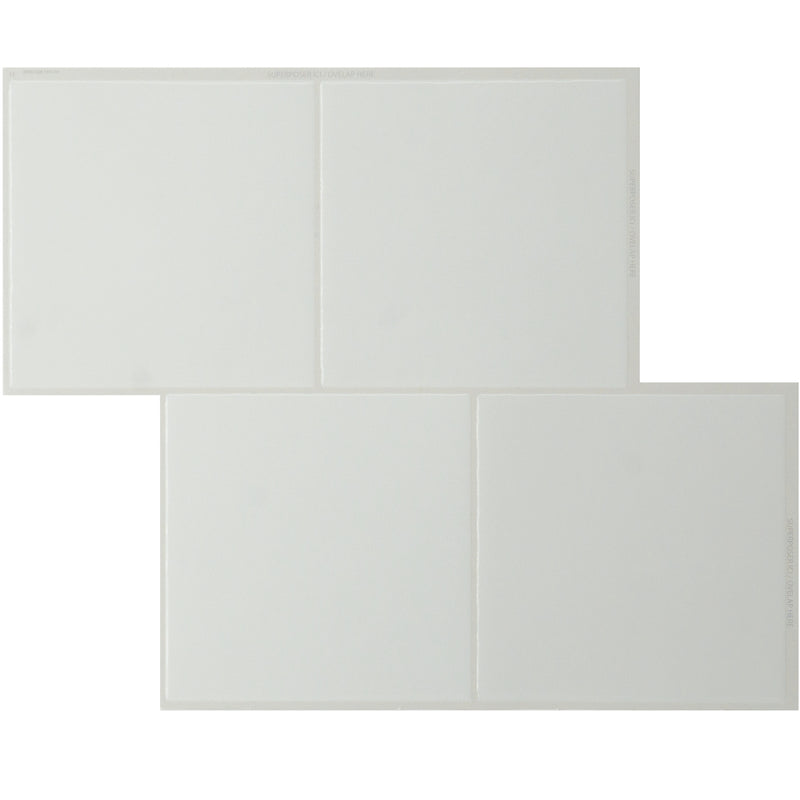 Square white peel and stick backsplash tile smart tiles for kitchen, bathroom, vr and fireplace