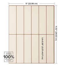 DIMENSIONS peel and stick backsplash tiles MOROCCO White Smart Tiles