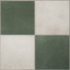 Damier white and green peel and stick backsplash tile Smart Tiles for kitchen, bathroom, vr and fireplace