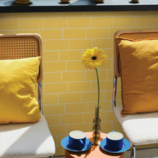 kitchen, bathroom peel and stick backsplash tiles METRO Yellow Smart Tiles