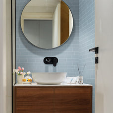 kitchen, bathroom peel and stick backsplash tiles METRO Blue Smart Tiles