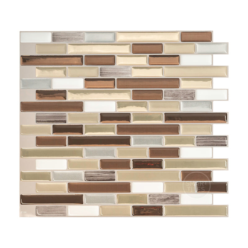 MURETTO Beige, White peel and stick backsplash tile smart tiles for kitchen, bathroom, vr and fireplace