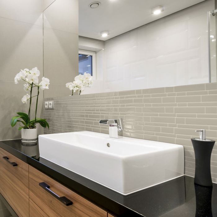 MILANO Beige peel and stick backsplash tile smart tiles for kitchen, bathroom, vr and fireplace