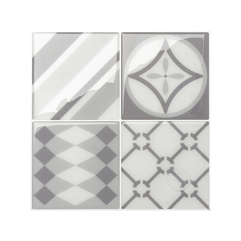 Vintage grey peel and stick backsplash tile smart tiles for kitchen, bathroom, vr and fireplace