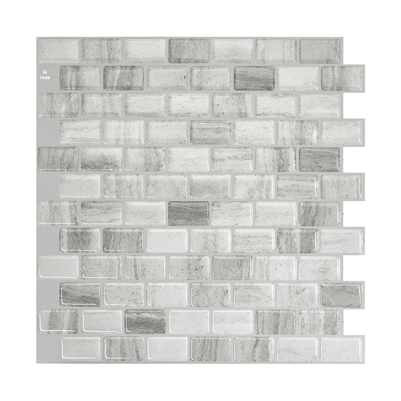 RAVENNA Grey peel and stick backsplash tile smart tiles for kitchen, bathroom, vr and fireplace