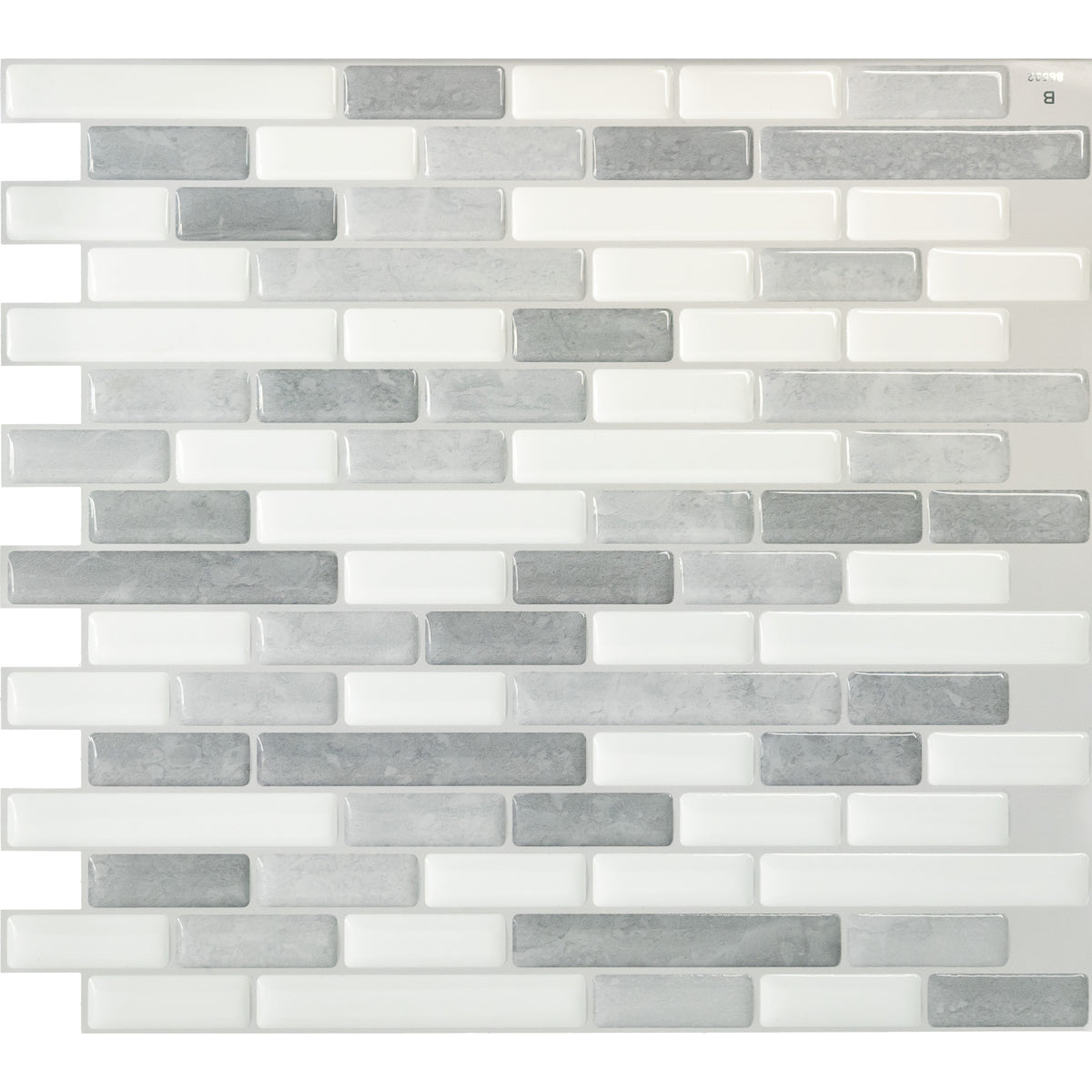 MURETTO Grey, White peel and stick backsplash tile smart tiles for kitchen, bathroom, vr and fireplace