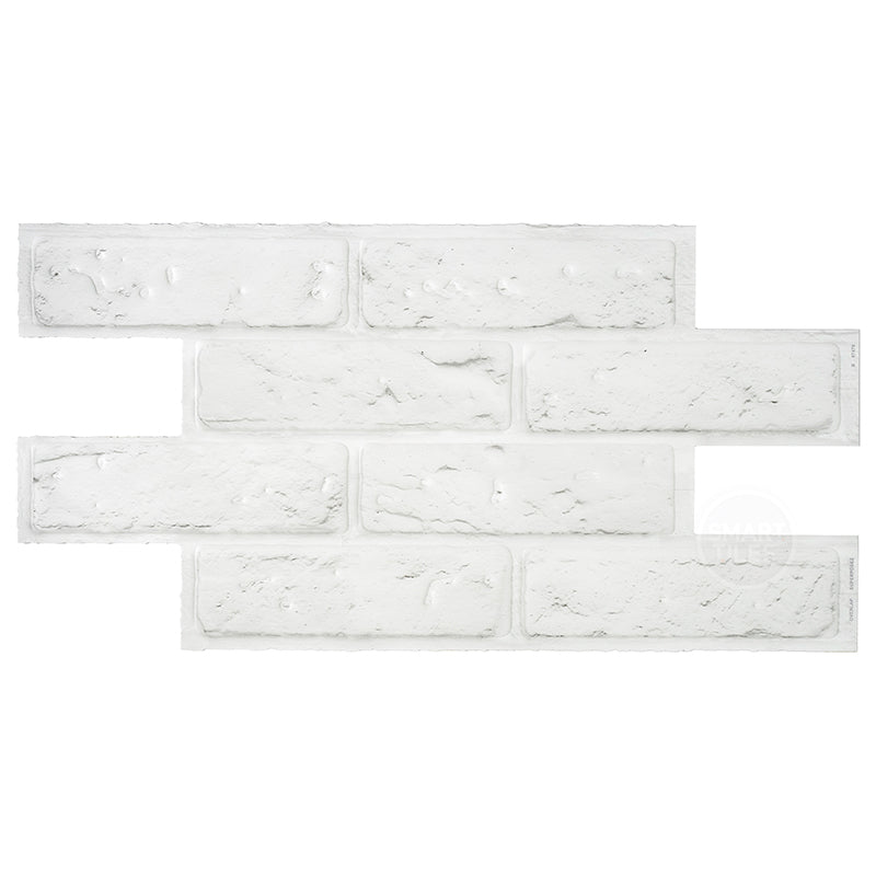 BRIK Grey, White peel and stick backsplash tile smart tiles for kitchen, bathroom, vr and fireplace