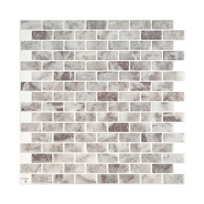 MANDOLIA Grey peel and stick backsplash tile smart tiles for kitchen, bathroom, vr and fireplace