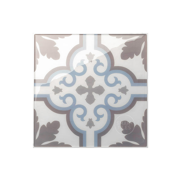 1m x 45cm MOSIAC BLUE GREY TILE STICKY BACK PLASTIC SELF ADHESIVE VINYL