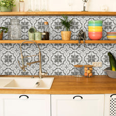 Kitchen peel and stick backsplash tile Vintage grey Smart Tiles