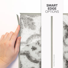 smart edge peel and stick backsplash tile Vintage grey Smart Tiles