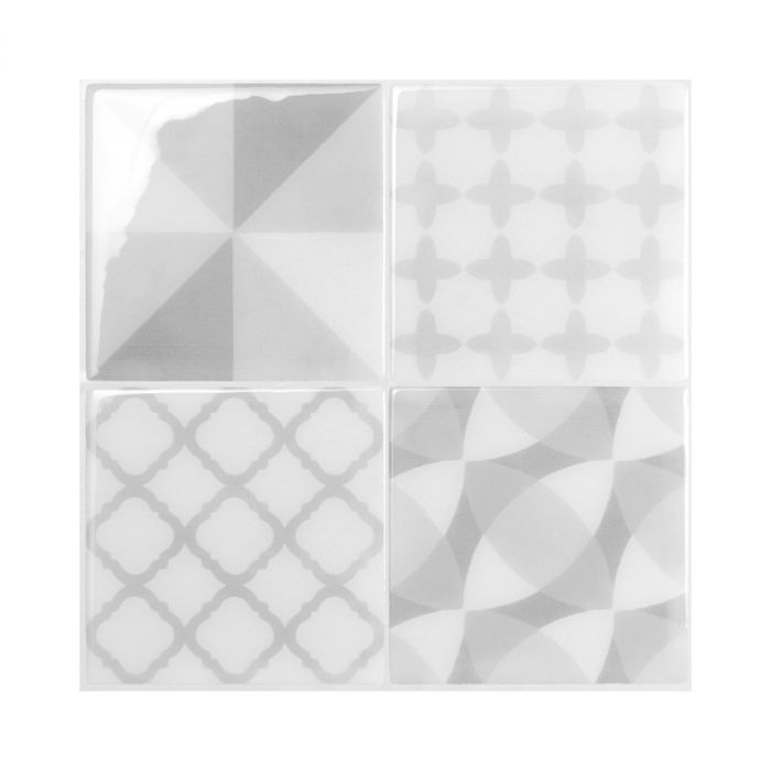 Vintage grey peel and stick backsplash tile smart tiles for kitchen, bathroom, vr and fireplace